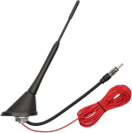 Audioproject A286 universaalne autoantenn 18 cm alusega 16 V antenniv&otilde;imendi 5 m toitekaabel auto katuse autoraadio &uuml;hildub Vw Golf 4 5 6 Passat Polo Audi Opel Corsa Astra Ford Bmw Mini