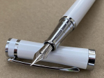 Rhapsody Luxury 3035 Executive Pearlescent Steel Fountain Pen 0.5mm Medium Nib