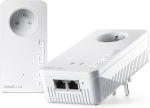 Devolo Magic 2 Wifi 6 (ax) Starter Kit: 2 x Cpl Wifi adapterit, Gigogne pesa (2400 Mbit/s, 3 x Gigabit Etherneti porti, Mesh), ideaalne kaugt&ouml;&ouml;ks, m&auml;ngimiseks, voogedastuseks, prantsuse pesa