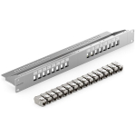 Deleycon 16 pordi patch paneeli komplekt Patch paneel Moodul 1 U 19 tolli rack paigaldus + 16x Rj45 Keystone moodul Cat6a &Uuml;hildub Cat5 Cat6 Cat7 Lan v&otilde;rgukaabli paigalduskaabliga Hall