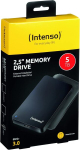 V&auml;line k&otilde;vaketas Intenso Memory Drive Portable 5tb kaasaskantav v&auml;line k&otilde;vaketas koos &uuml;mbrisega, 2.5 tolli, 5400 p/min, 8 Mb vahem&auml;lu, Usb 3.0, must