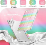 Infiland galaxy tab a9 plus 5g &uuml;mbris, s&auml;delevast nahast &uuml;mbris s&auml;rava l&auml;bipaistva tagakaanega samsung galaxy tab a9+/a9 plus 11-tollisele 2023. aasta mudelile (sm-x210/x216/x218) [automaatne &auml;ratus/uni]