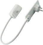 Evoline pistik 35 cm valge lameda pikendusjuhtmega