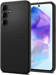 Spigen Liquid Air &uuml;mbris Samsung Galaxy A55 5g jaoks, valmistatud pehmest Tpu-st, kaitse&uuml;mbris, p&otilde;rutuskindel mobiiltelefoni &uuml;mbris, kriimustuskindel, &otilde;huke, vastupidav [libisemiskindel Truss muster] &uuml;mbrise kate - must