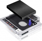 Geekerchip Draiviraam Ssd/hdd K&otilde;vakettale 9,5 mm K&otilde;vaketta Sata kuni Sata Caddy Adapter K&otilde;vaketta Draivipesa Hp Asus Acer Dell Lenovo S&uuml;learvutitele