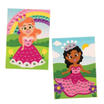 Baker Ross printsesside v&auml;&auml;riskivide kunstikomplektid 4 tk isetegemise maalimiskomplekt loomingulised tegevused lastele isekleepuvad v&auml;&auml;riskivid fe311