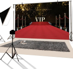 Yongfoto vin&uuml;&uuml;lfotograafia taust Vip lava punane vaip kuldsed s&auml;rapunktid s&uuml;nnip&auml;eva pulma&uuml;rituse taust &uuml;rituse peo kaunistamiseks portreefotostuudio fotorekvisiidid 3 x 2 m