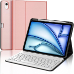 Jademall Klaviatuur Ipad Air 11 m2 - juhtmevaba klaviatuur Ipad Air 11 m2 2024/air 11 m3 2025 jaoks, kaitse&uuml;mbris pliiatsi hoidjaga, Qwertz saksa