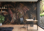 Rasch tapeet 363135 fototapeet fliisist punaste ja mustade palmilehtedega kollektsioonist Magicwalls 2,65 m x 4,24 m (pikkus x laius)