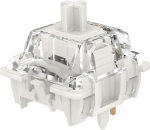 Zjmehty Gateron G Pro3.0 White l&uuml;litid mehaanilisele klaviatuurile, 3 poolusega, 38 gf lineaarsed/eelnevalt m&auml;&auml;ritud/v&otilde;imendatud l&uuml;liti (108 tk pakis, valged, 3 kontaktiga)