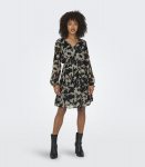 JDY naiste kleit 15330361*01, must/beež