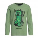Pikkade varrukatega Ts&auml;rk poistele Minecraft , roheline