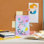 Yangwen merineitsi pl&uuml;&uuml;&scaron;p&auml;evik lukuga ja v&otilde;tmega, m&auml;rkmikud k&otilde;va kaanega, loominguline merineitsi m&auml;rkmik, laste p&auml;evikum&auml;rkmik kirjutamiseks ja joonistamiseks (a5)