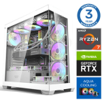 Arvuti INTOP AQUA Ryzen 7 8700F 32GB DDR5 1TB SSD M.2 NVME+2TB RTX5070 12GB no-OS