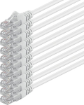 5 m cat 6 ethernet kaabel gigabit rj45 lan patch cord &uuml;hildub interneti, ruuteri, modemi, smart tv, pc ja s&uuml;learvuti l&uuml;liti modemiga, valge - 10 t&uuml;kki - 5 m
