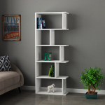 Raamaturiiul, Tapi, Decortie, 62 x 158.8 x 29.6 cm, Valge