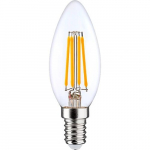 LED Filament lambipirn E14, C35, 4W, 520lm, 3000K, 360&deg;