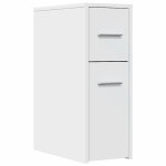 kitsas vannitoa kummut ratastega, valge, tehispuit CFE2097834