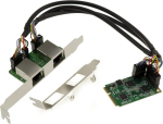 Kalea-informatique Mini Pcie Minipcie kaart 2 porti 2.5 Gigabit Rj45 Lan ethernet 10 100 1000 1g 2.5g Dual Chipset Realtek Rtl8125