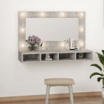 peegelkapp LEDiga, betoonhall, 90x31,5x62 cm CFE826551