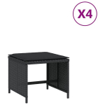 aia jalatoed koos istmepatjadega 4 tk, must, pol&uuml;rotang CFE522449