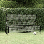 vidaXL kaks &uuml;hes tagasil&ouml;&ouml;gi jalgpalliv&auml;rav 202x104x120 cm teras