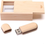 USB pulk Hozyale usb-m&auml;lupulk kahev&auml;rviline puidust usb 2.0 v&auml;lkm&auml;lu andmesalvestusm&auml;lupulk puidust karbiga (64 gb, puit)