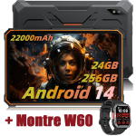 Tahvelarvuti Blackview Active 8 Pro 10.36" 2.4K FHD+ 24GB+256GB(SD 1TB) 22000mAh G99 48MP+16MP Android 14 Oranž + W60