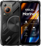 Telefon Oscal MARINE 1 4/128GB 5100mAh 6.56" vastupidav nutitelefon Android 15 Dual SIM NFC Must