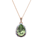 Naiste kaelakee DiamondSky "Celestial Drop III (Reinvented Peridot)" Swarovski kristallidega DS01K826