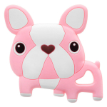 BOCIOLAND Peen silikoonist hambapuru hammaste l&otilde;ikamiseks massaaž BULDOG roosa