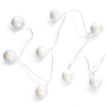 LED valguskett pallidega DecoKing, 1,5 m, 10, valge