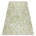 Sisal vaip SISAL SION Lehed, troopilised 22128 lamekudumine ecru / roheline