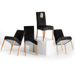 Toolikatete komplekt Restilo Sento, 4 tk, must