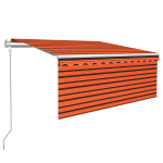 automaatne varikatus rulooga, 3x2,5 m, oranž/pruun CFE98874