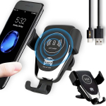 2in1 autotelefoni hoidik ja juhtmevaba laadija LIVMAN D-01, 10W