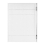 Raamita m&auml;nnipuidust kiikuks 81,3x106,7 cm, valge
