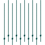 Roheline metallist 6-jalane aiapost