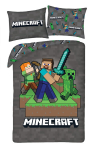 Halantex laste voodipesukomplekt Minecraft, 140x200 cm, 2-osaline