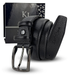 Nahast v&ouml;&ouml; meestele Kevin Jeans, must