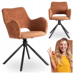 Polsterdatud tool Mebel Elite FLAV pruun