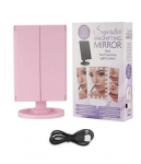 Kosmeetiline peegel LED-valgustusega, suurendava pildiga Happy People ANDY