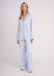 Lillemustriga pidžaama FLOSSED IN FLOWERS 5507/040 Giulia, v&auml;rv white/blue floral print/blue pipping, L