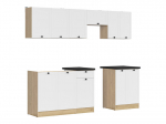 8-osaline k&ouml;&ouml;gim&ouml;&ouml;blikomplekt BRW Junona Line, 230 cm, valge