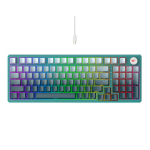 M&auml;ngu klaviatuur - Havit - KB899L - Valge/Roheline - RGB valgused - Kaabel 1,8 m
