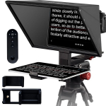 Videokaamera Teleprompter, peegeldusklaas, telefoni ja tahvelarvuti jaoks, kaameraadapter, videopalavik, vlogimise vahend, k&otilde;ne esitamine, filmiv&otilde;tte abivahend