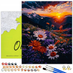 Numbritega maalimise komplekt 40x50 cm, Lilleline org, Oh-art, ANG812