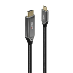 Adapter - USB Type C HDMI 8K60 1m kaabel 48Gbps kuldkattega, Juodas