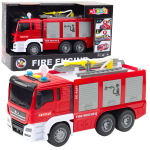 Valgus- ja heliefektidega m&auml;nguasi tulet&otilde;rjeauto Lean Toys, punane