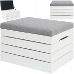 Puidust kast &ndash; pouf, hall iste